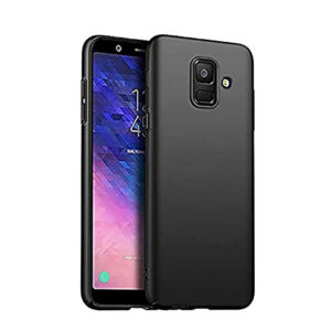 SAMSUNG GALAXY A8 PLUS Black Silicon Case - Image 1