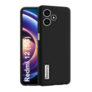 XIAOMI REDMI 12 5G, POCO M6 PRO 5G Black Silicon Case - Image 1