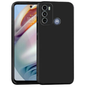 MOTOROLA G60, MOTOROLA G40 FUSION Black Silicon Case - Image 1