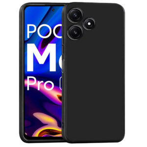 POCO M6 PLUS 5G, POCO M6 PRO 5G Black Silicon Case - Image 1