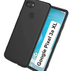GOOGLE PIXEL 3A XL Black Silicon Case - Image 1