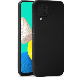 SAMSUNG GALAXY M32 4G, SAMSUNG GALAXY M32 PRIME, SAMSUNG GALAXY F22 4G Black Silicon Case - Image 1