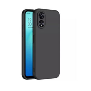 OPPO A58 4G Black Silicon Case - Image 1