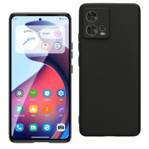 MOTOROLA EDGE 30 FUSION 5G Black Silicon Case - Image 1