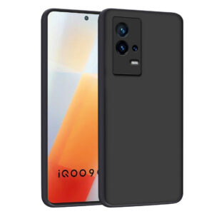 IQOO 9 5G Black Silicon Case - Image 1