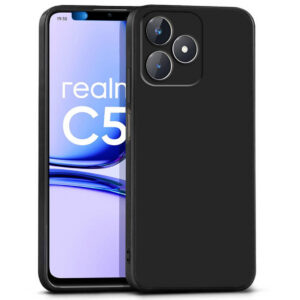 REALME C53 Black Silicon Case - Image 1