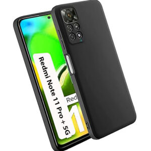 XIAOMI REDMI NOTE 11 PRO PLUS 5G Black Silicon Case - Image 1