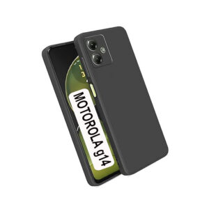 MOTOROLA G14 Black Silicon Case - Image 1