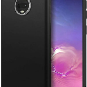 MOTOROLA MOTO G6 PLUS Black Silicon Case - Image 1