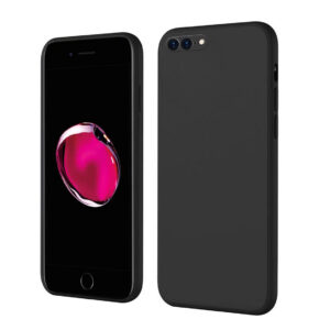 APPLE IPHONE 7 PLUS Black Silicon Case - Image 1