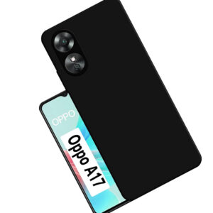 OPPO A17 5G Black Silicon Case - Image 1