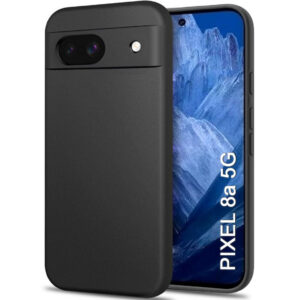 GOOGLE PIXEL 8A Black Silicon Case - Image 1