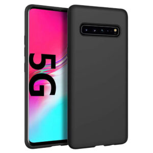 SAMSUNG GALAXY S10 5G Black Silicon Case - Image 1