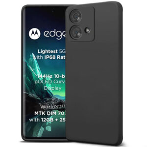 MOTOROLA EDGE 40 NEO 5G Black Silicon Case - Image 1