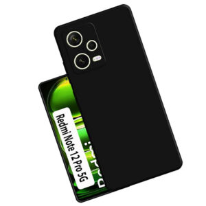 XIAOMI REDMI NOTE 12 PRO 5G Black Silicon Case - Image 1