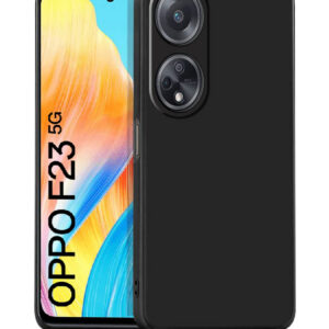 OPPO F23 5G Black Silicon Case - Image 1
