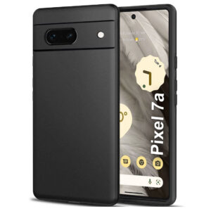 GOOGLE PIXEL 7A Black Silicon Case - Image 1