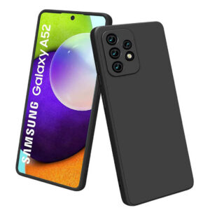 SAMSUNG GALAXY A52, SAMSUNG GALAXY A52S 5G Black Silicon Case - Image 1