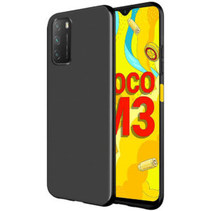 POCO M3 PRO 5G Black Silicon Case - Image 1