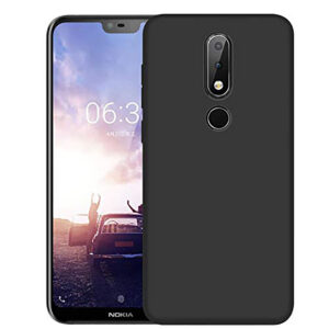 NOKIA 6.1 Black Silicon Case - Image 1