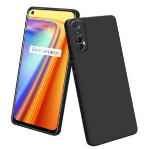 REALME NARZO 30 4G Black Silicon Case - Image 1