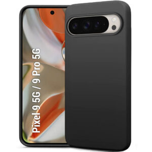 GOOGLE PIXEL 9 5G, GOOGLE PIXEL 9 PRO Black Silicon Case - Image 1