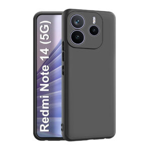 XIAOMI REDMI NOTE 14 5G Black Silicon Case - Image 1