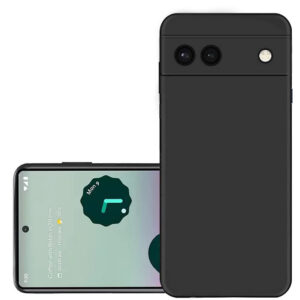 GOOGLE PIXEL 6A Black Silicon Case - Image 1