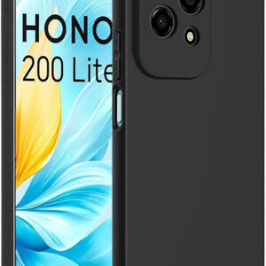 HONOR 200 LITE 5G Black Silicon Case - Image 1