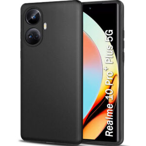 REALME 10 PRO PLUS 5G Black Silicon Case - Image 1