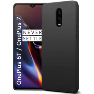 ONEPLUS 7, ONEPLUS 6T Black Silicon Case - Image 1
