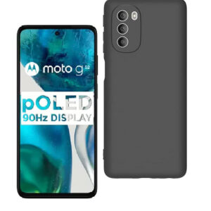 MOTOROLA G52 Black Silicon Case - Image 1