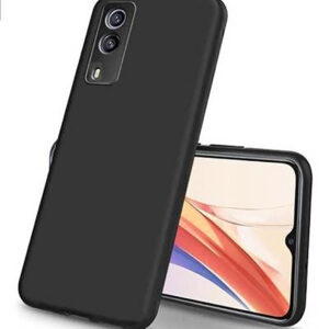VIVO V21E 5G Black Silicon Case - Image 1