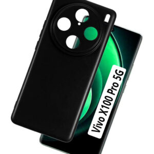 VIVO X100 PRO 5G Black Silicon Case - Image 1