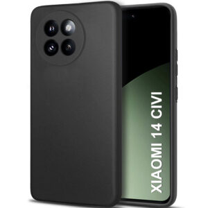 XIAOMI 14 CIVI 5G Black Silicon Case - Image 1