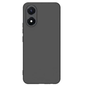 VIVO Y02 Black Silicon Case - Image 1