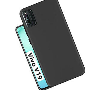 VIVO V19 Black Silicon Case - Image 1