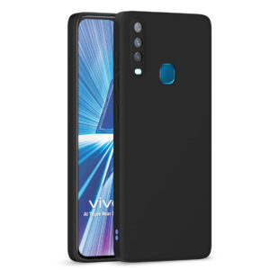 VIVO Y17, VIVO Y15, VIVO Y12, VIVO U10 Black Silicon Case - Image 1