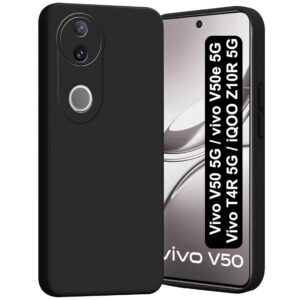 VIVO T4R 5G Black Silicon Case - Image 1