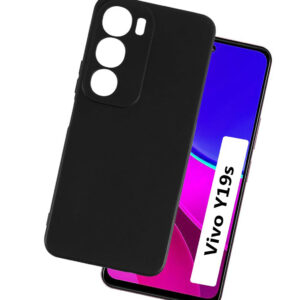 VIVO Y19S Black Silicon Case - Image 1