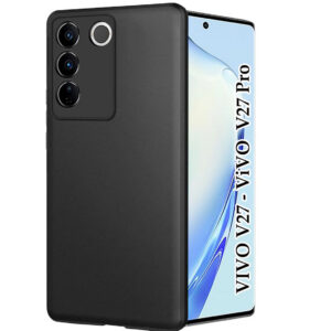 VIVO V27 PRO 5G Black Silicon Case - Image 1