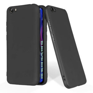 VIVO Y66, VIVO Y65 Black Silicon Case - Image 1