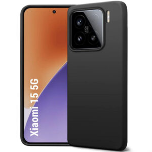 XIAOMI 15 5G Black Silicon Case - Image 1