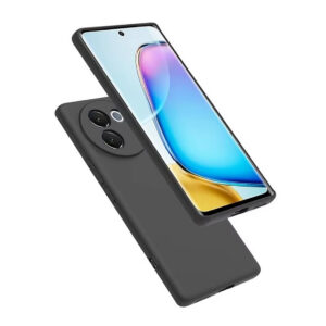 VIVO Y200T 5G Black Silicon Case - Image 1