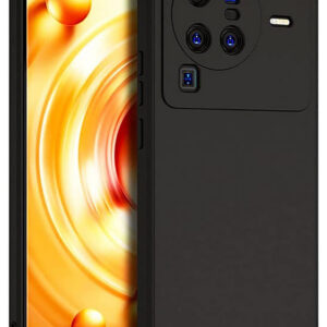 VIVO X80 PRO 5G Black Silicon Case - Image 1