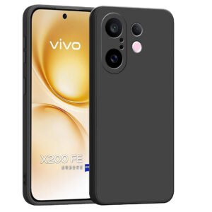 VIVO X200 FE 5G Black Silicon Case - Image 1