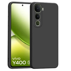 VIVO Y400 5G Black Silicon Case - Image 1