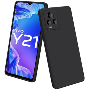 VIVO Y21, VIVO Y21S, VIVO Y33S Black Silicon Case - Image 1