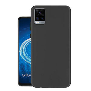 VIVO V20 PRO Black Silicon Case - Image 1