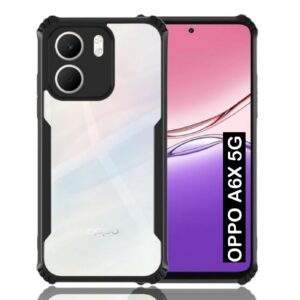 OPPO A6x 5G, Oppo A6x Black Silicon Case - Image 1